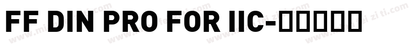 FF DIN PRO FOR IIC字体转换